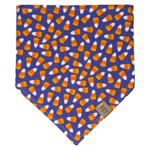 Load image into Gallery viewer, Purple Candy Corn Pet Bandana