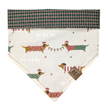 Load image into Gallery viewer, Dachshund Through the Snow Pet Bandana
