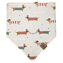 Load image into Gallery viewer, Dachshund Through the Snow Pet Bandana