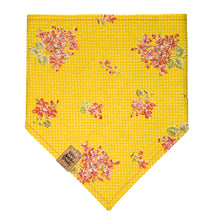 Load image into Gallery viewer, Green Daisies Pet Bandana