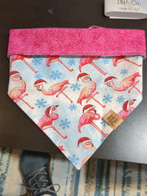 Load image into Gallery viewer, Santa Flamingos Pet Bandana