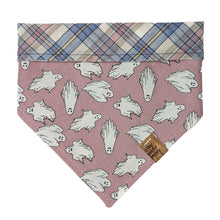 Load image into Gallery viewer, Little Pink Glow Ghosts Pet Bandana - GLOW IN THE DARK