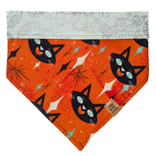 Load image into Gallery viewer, Black Cat Face Pet Bandana