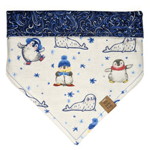 Load image into Gallery viewer, Penguins on Ice Pet Bandana