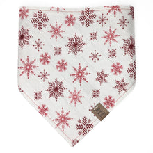 Load image into Gallery viewer, Rustic Snowflake Pet Bandana