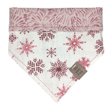 Load image into Gallery viewer, Rustic Snowflake Pet Bandana
