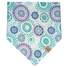Load image into Gallery viewer, Aqua Mandala Pet Bandana