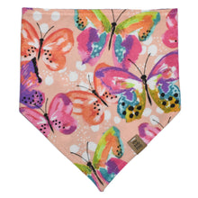 Load image into Gallery viewer, Pastel Butterflies Pet Bandana