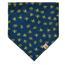 Load image into Gallery viewer, Blue Bumblebees and Ladybugs Pet Bandana