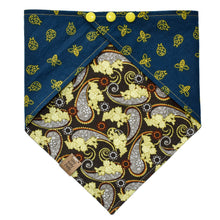 Load image into Gallery viewer, Blue Bumblebees and Ladybugs Pet Bandana