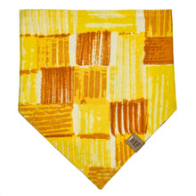 Load image into Gallery viewer, Yellow Patchwork Pet Bandana