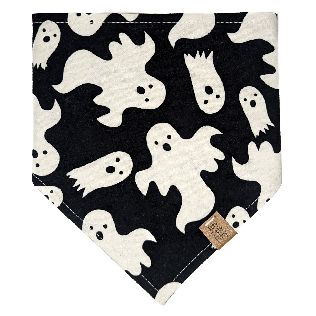 Big Glow Ghosts Pet Bandana - GLOW IN THE DARK