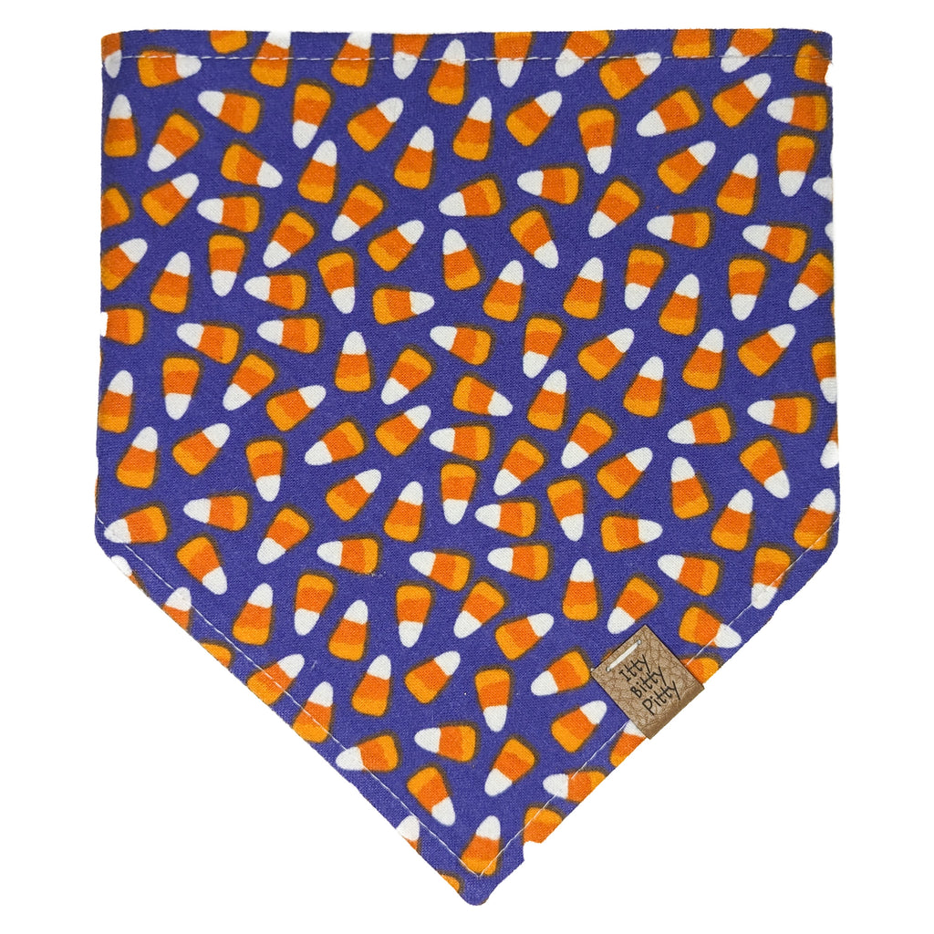 Purple Candy Corn Pet Bandana