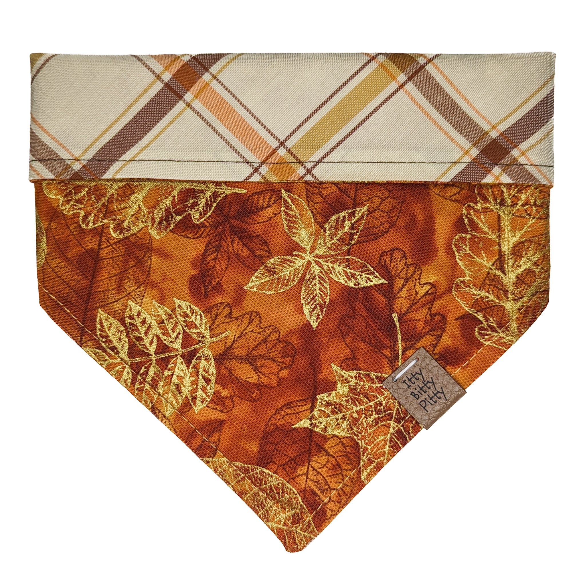 Golden Leaves Pet Bandana