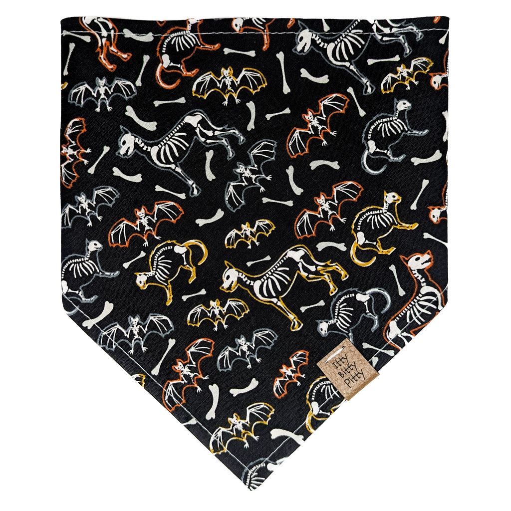 Skeletal Animals Pet Bandana