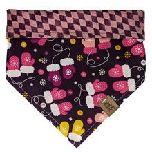 Load image into Gallery viewer, Magenta Mittens Pet Bandana
