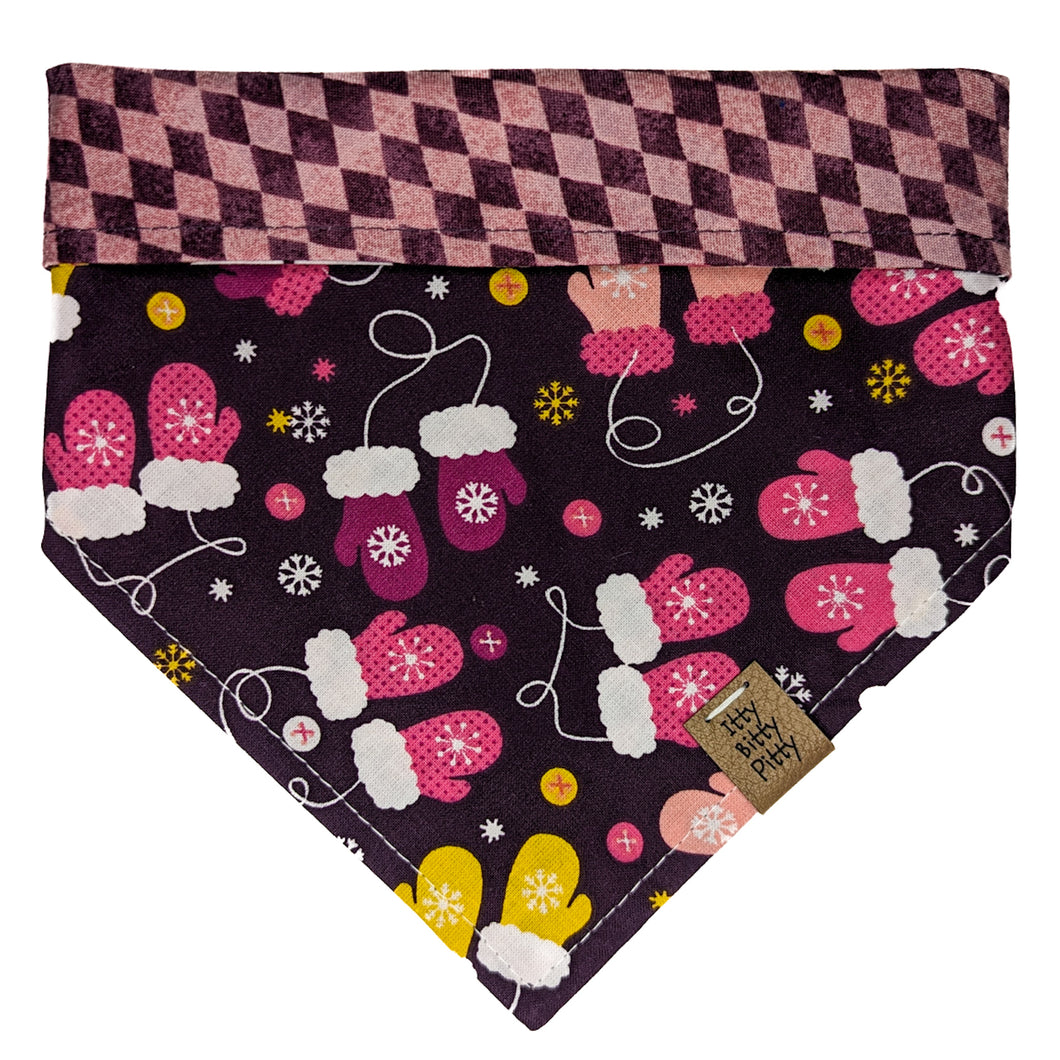 Magenta Mittens Pet Bandana