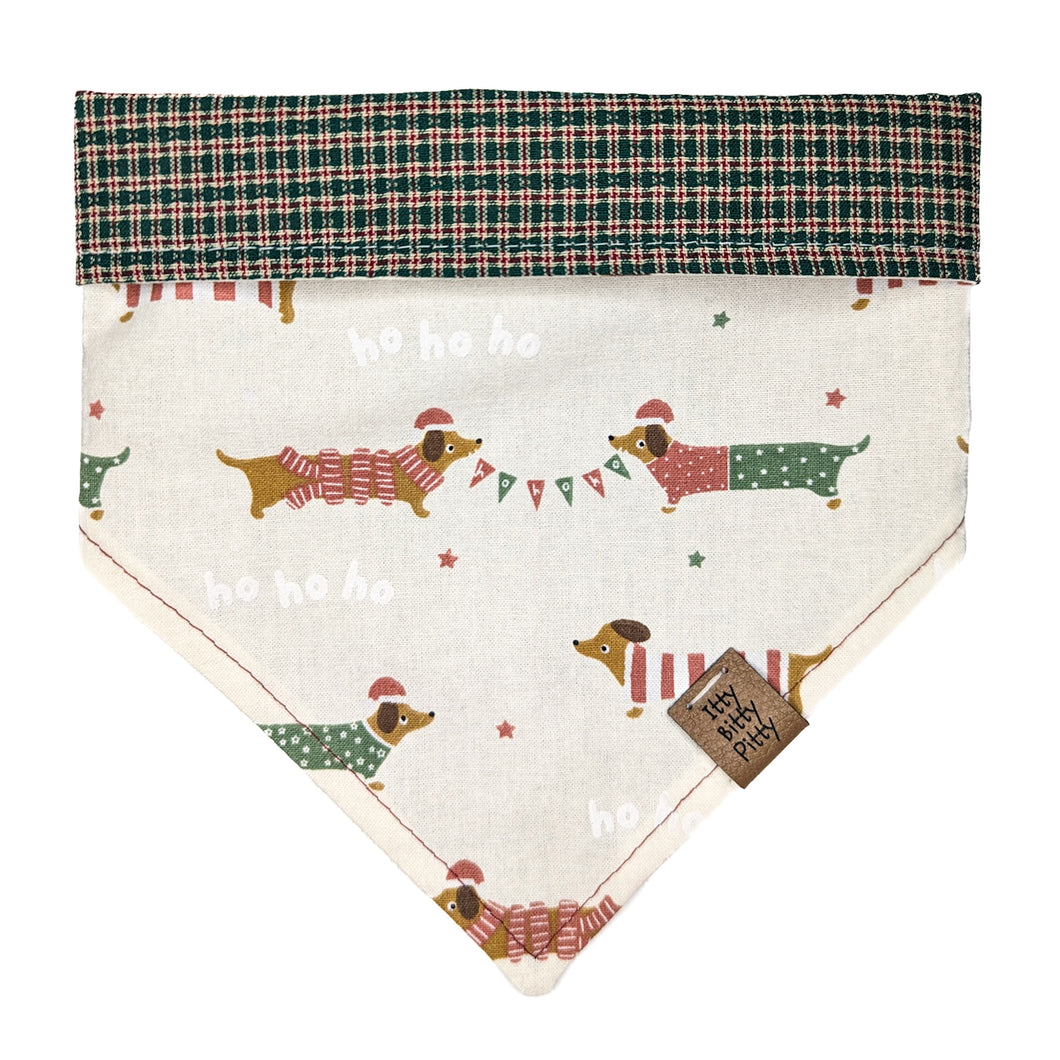 Dachshund Through the Snow Pet Bandana