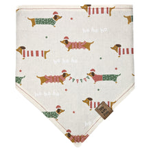Load image into Gallery viewer, Dachshund Through the Snow Pet Bandana
