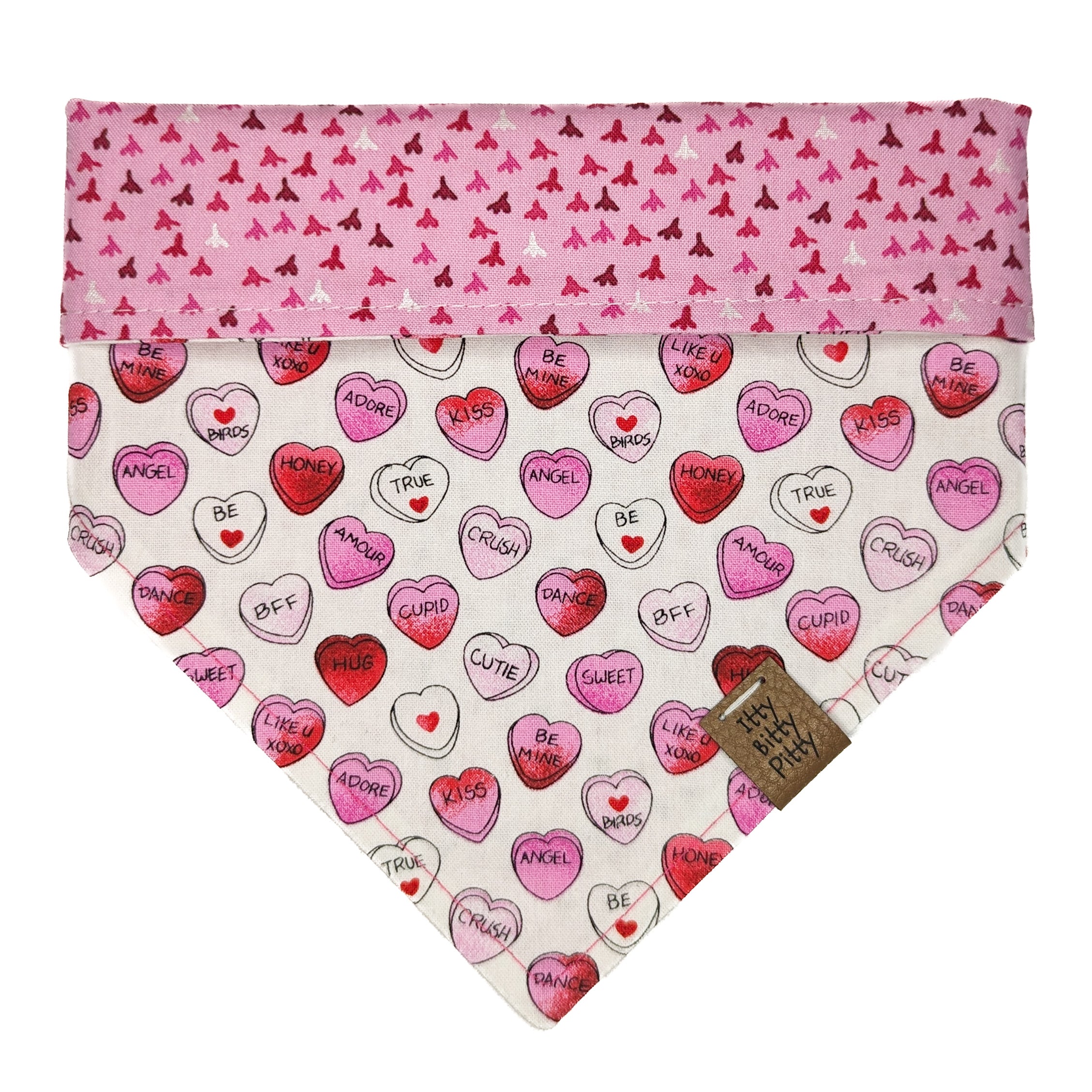 Candy Hearts Pet Bandana