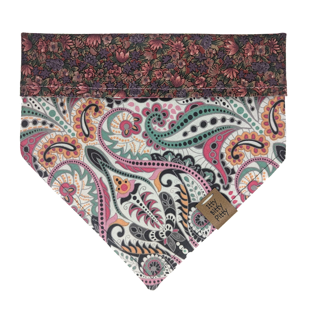 Pink Paisley Pet Bandana