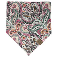 Load image into Gallery viewer, Pink Paisley Pet Bandana
