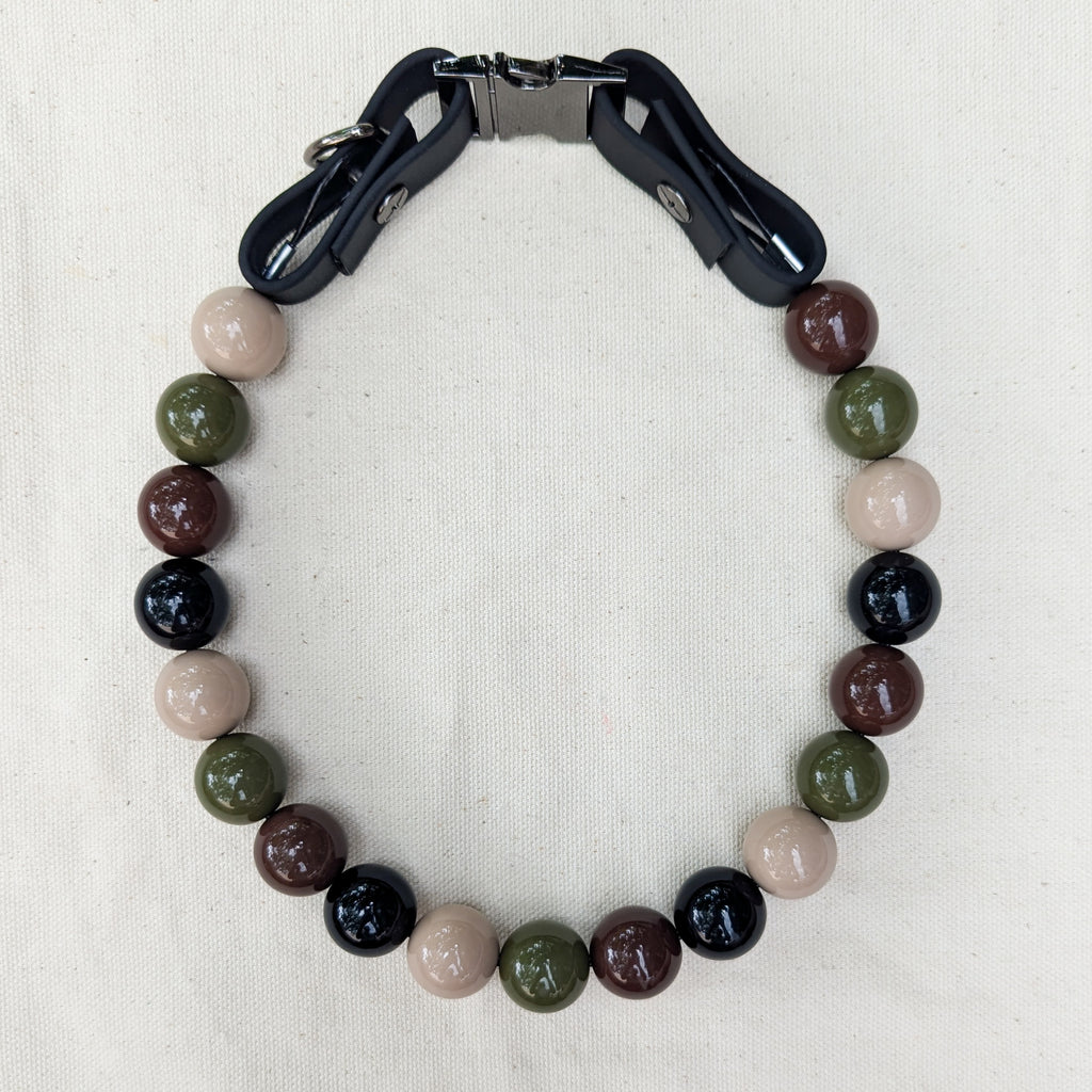 Camo Beaded Pet Collar
