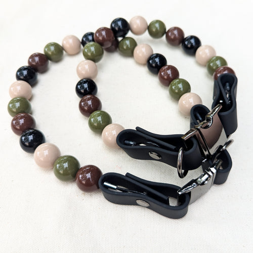 Camo Beaded Pet Collar