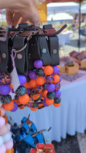 Load and play video in Gallery viewer, Pumpkin Halloween Beaded Pet Collar
