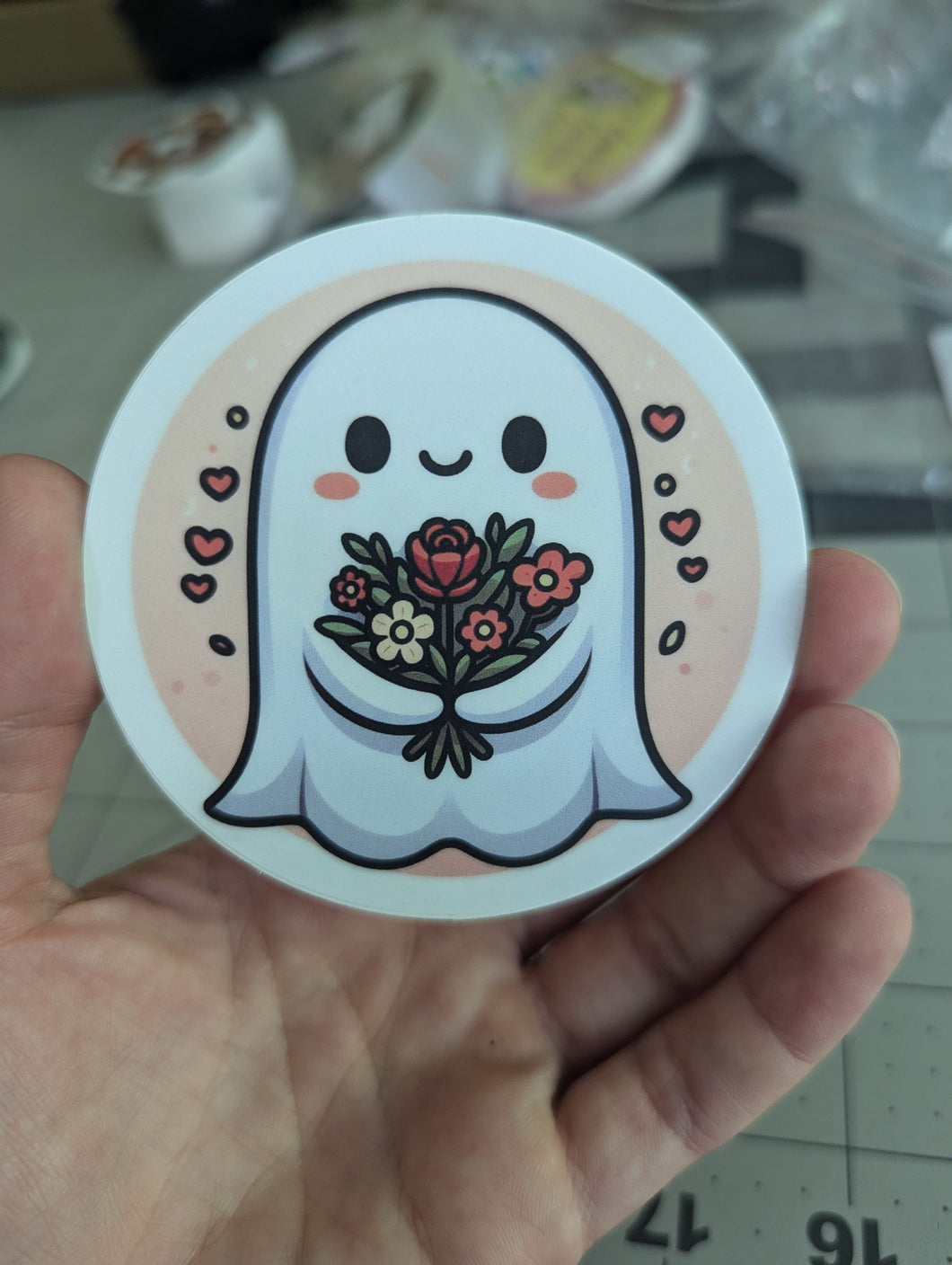 Ghost Bouquet Sticker