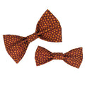 Burnt Orange Mini Stars Pet Bow Tie