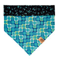 Teal Geometric Pet Bandana