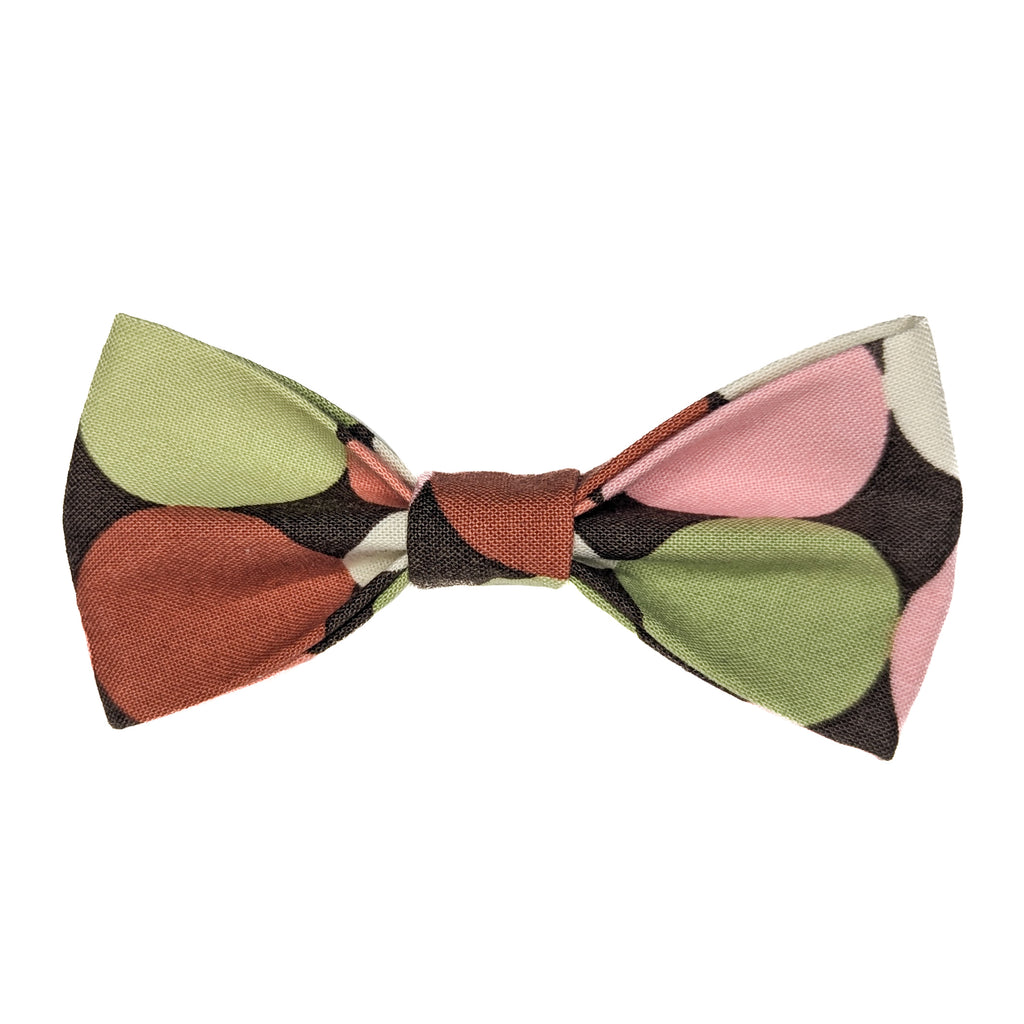 Green and Pink Polka Dot Pet Bow Tie