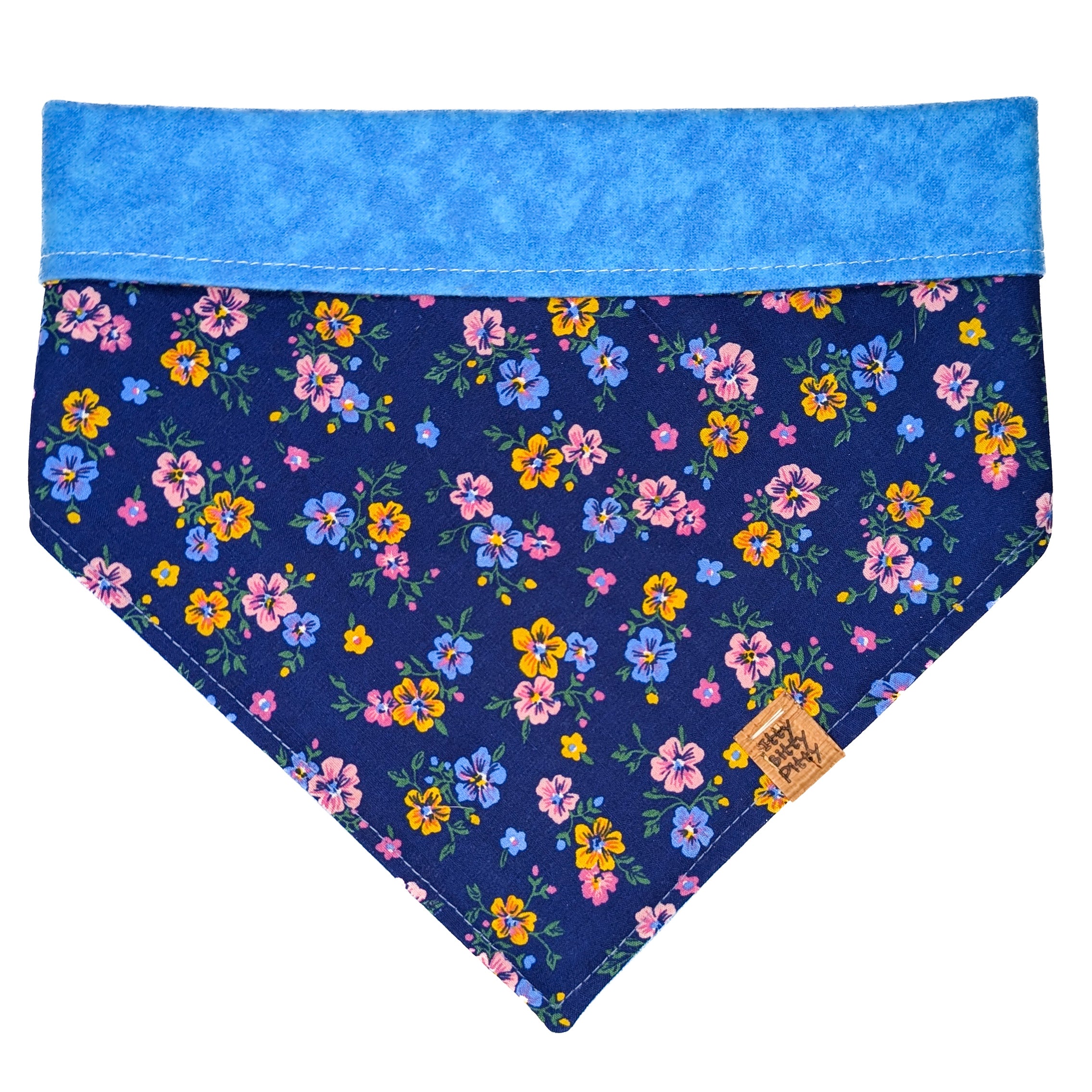 Small Blue Flower Pet Bandana