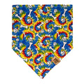 Tie Dye Paw Print Pet Bandana