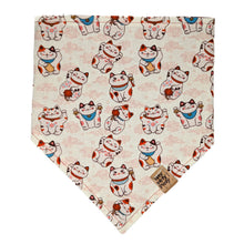 Load image into Gallery viewer, Lucky Cat Pet Bandana
