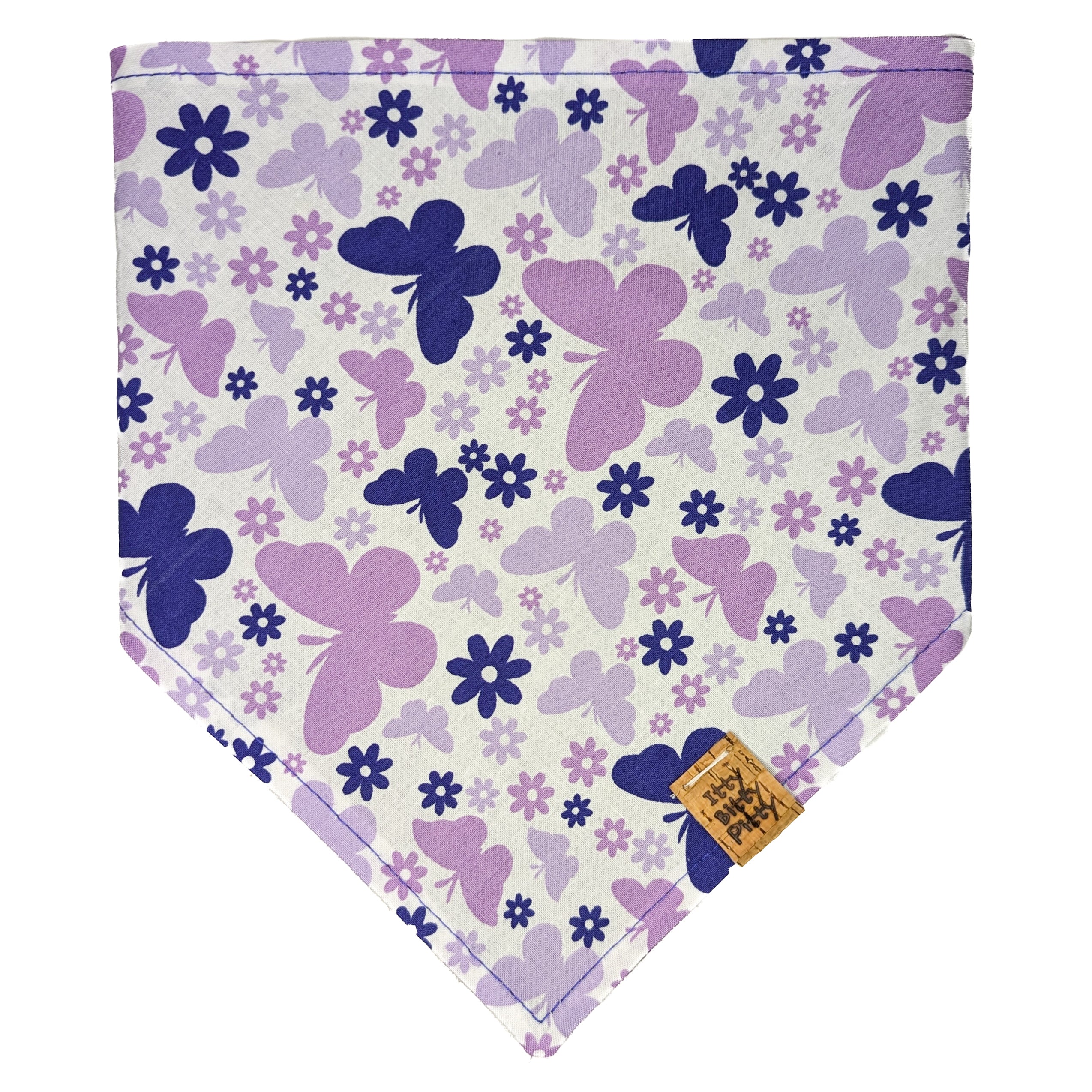 Purple Butterflies Pet Bandana
