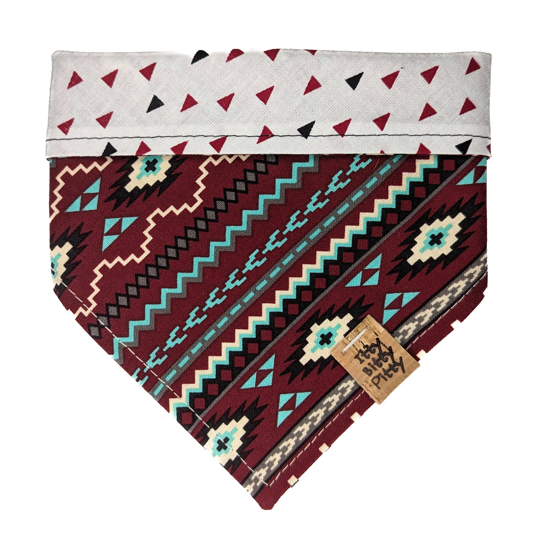 Red Aztec Pet Bandana