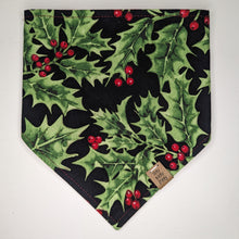 Load image into Gallery viewer, Boughs of Holly Pet Bandana
