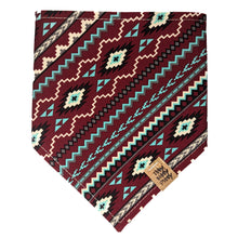 Load image into Gallery viewer, Red Aztec Pet Bandana
