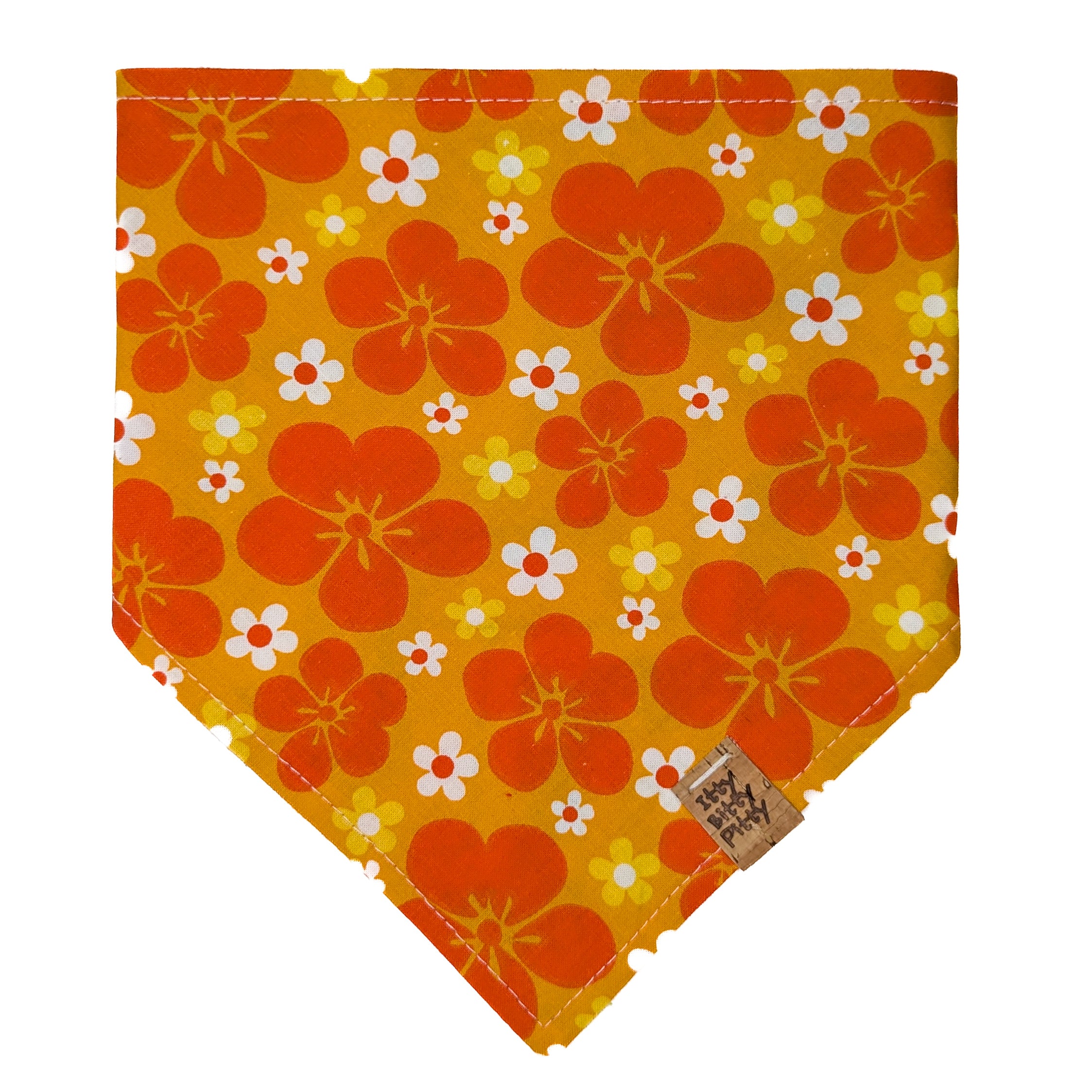 Orange Hibiscus Pet Bandana