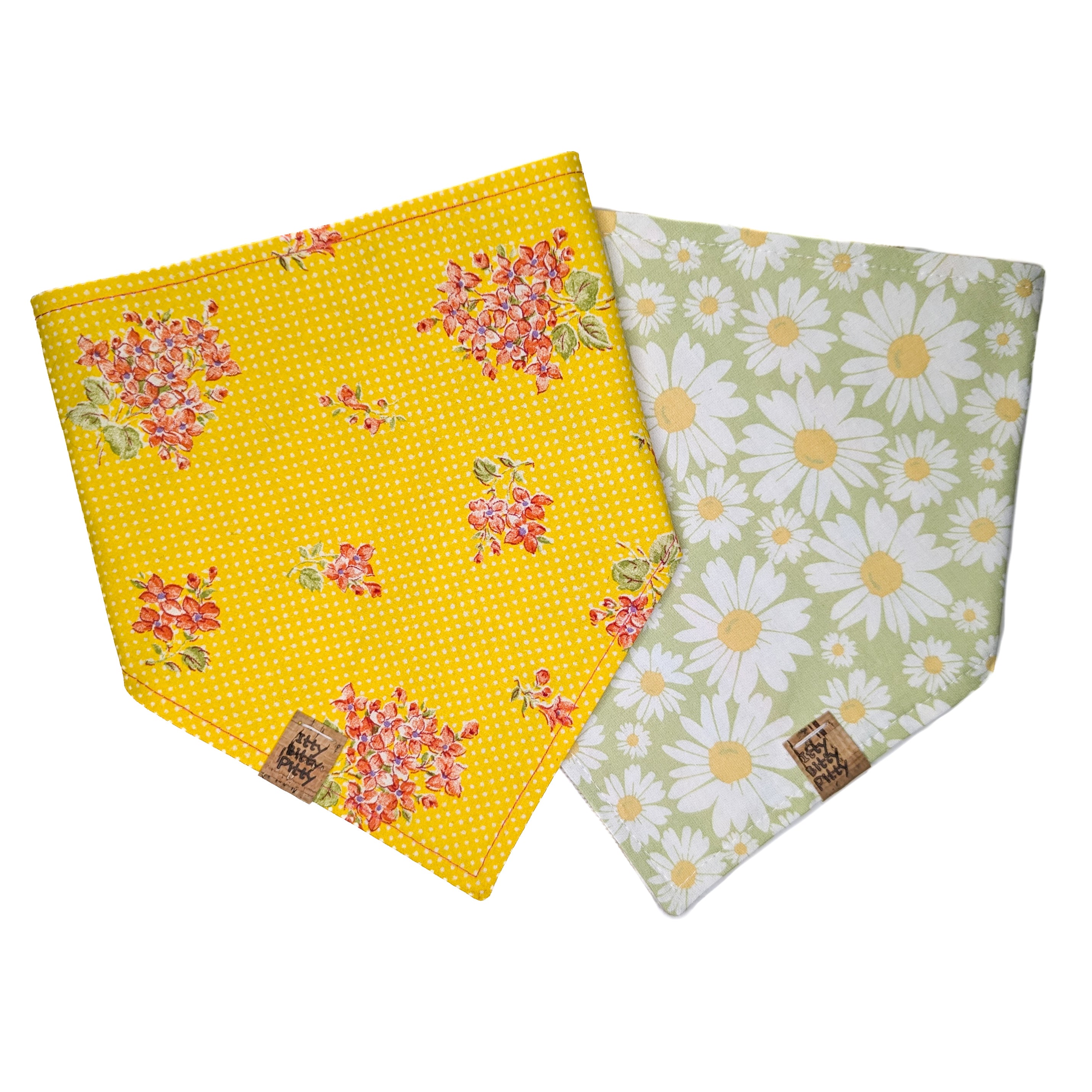 Green Daisies Pet Bandana