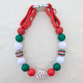 Christmas Tree Cookie Beaded Pet Collar