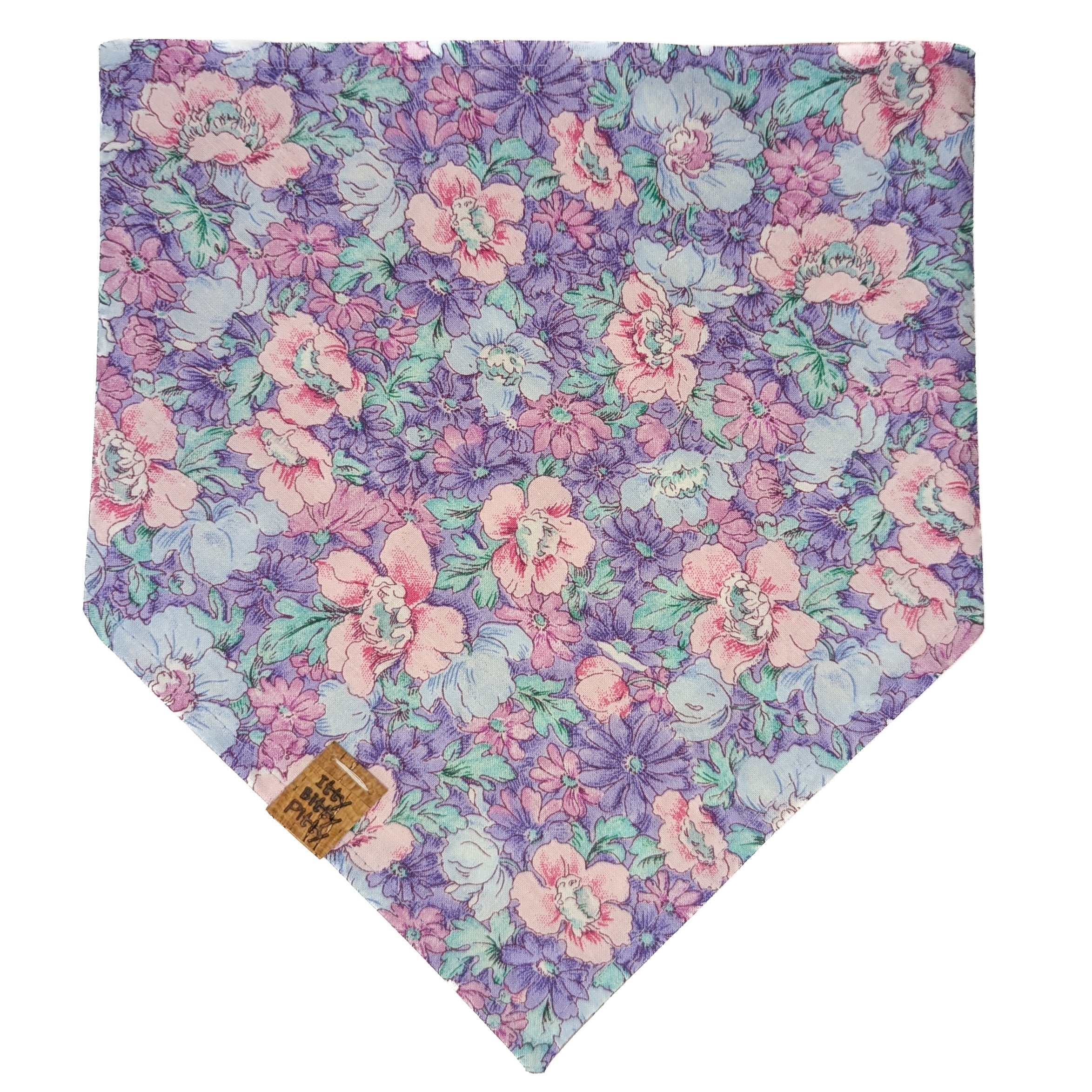 Little Pink Glow Ghosts Pet Bandana - GLOW IN THE DARK