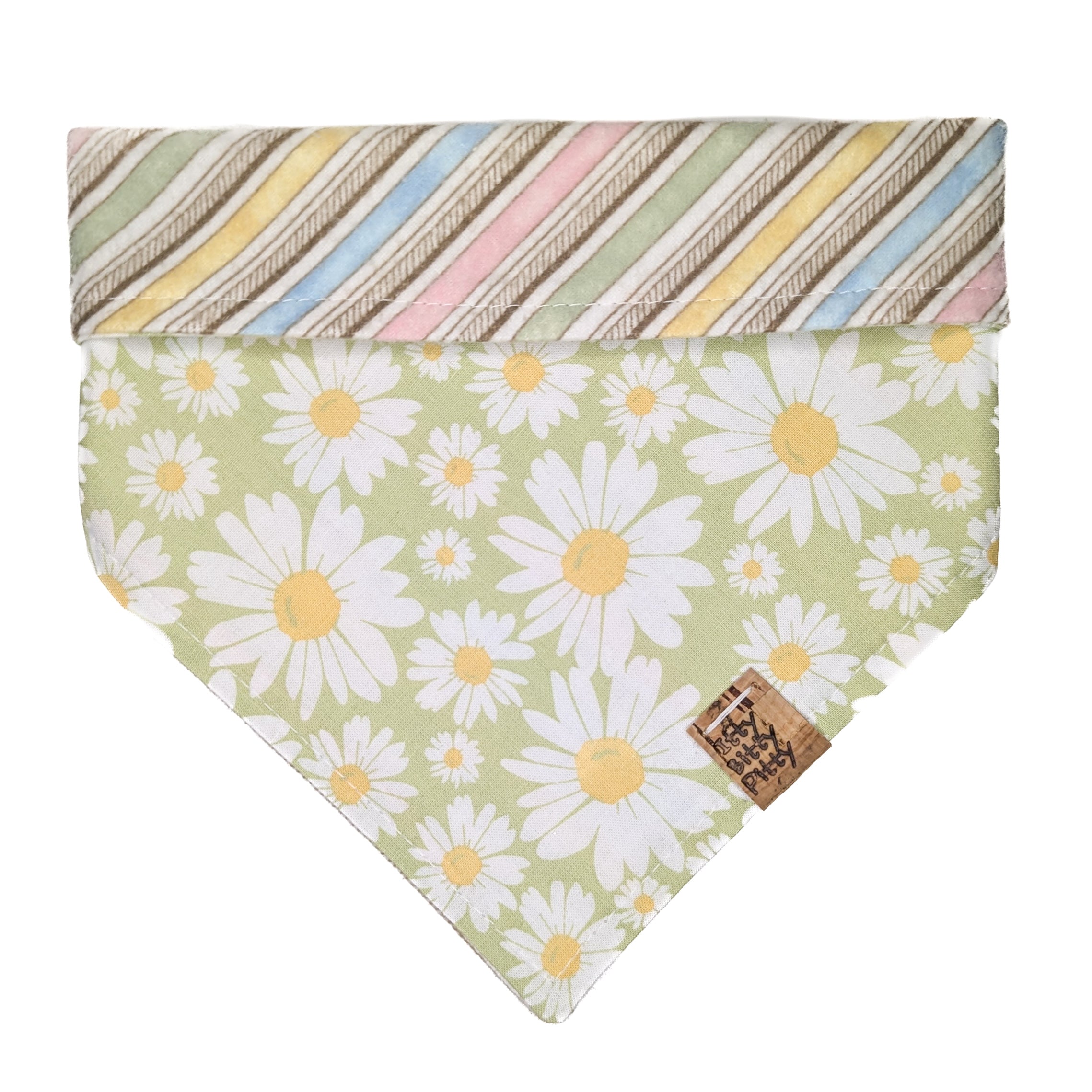 Green Daisies Pet Bandana