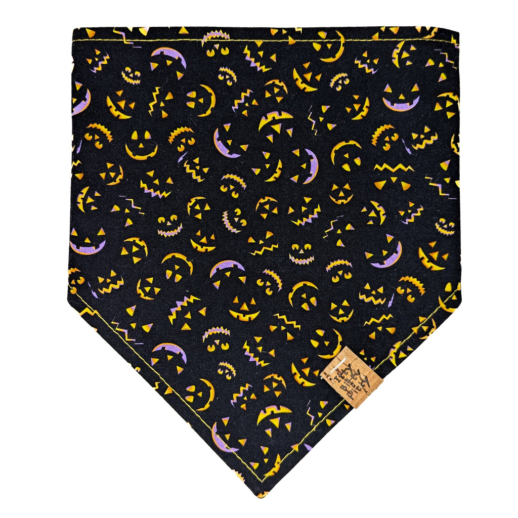 Jack-o-lantern Faces Pet Bandana