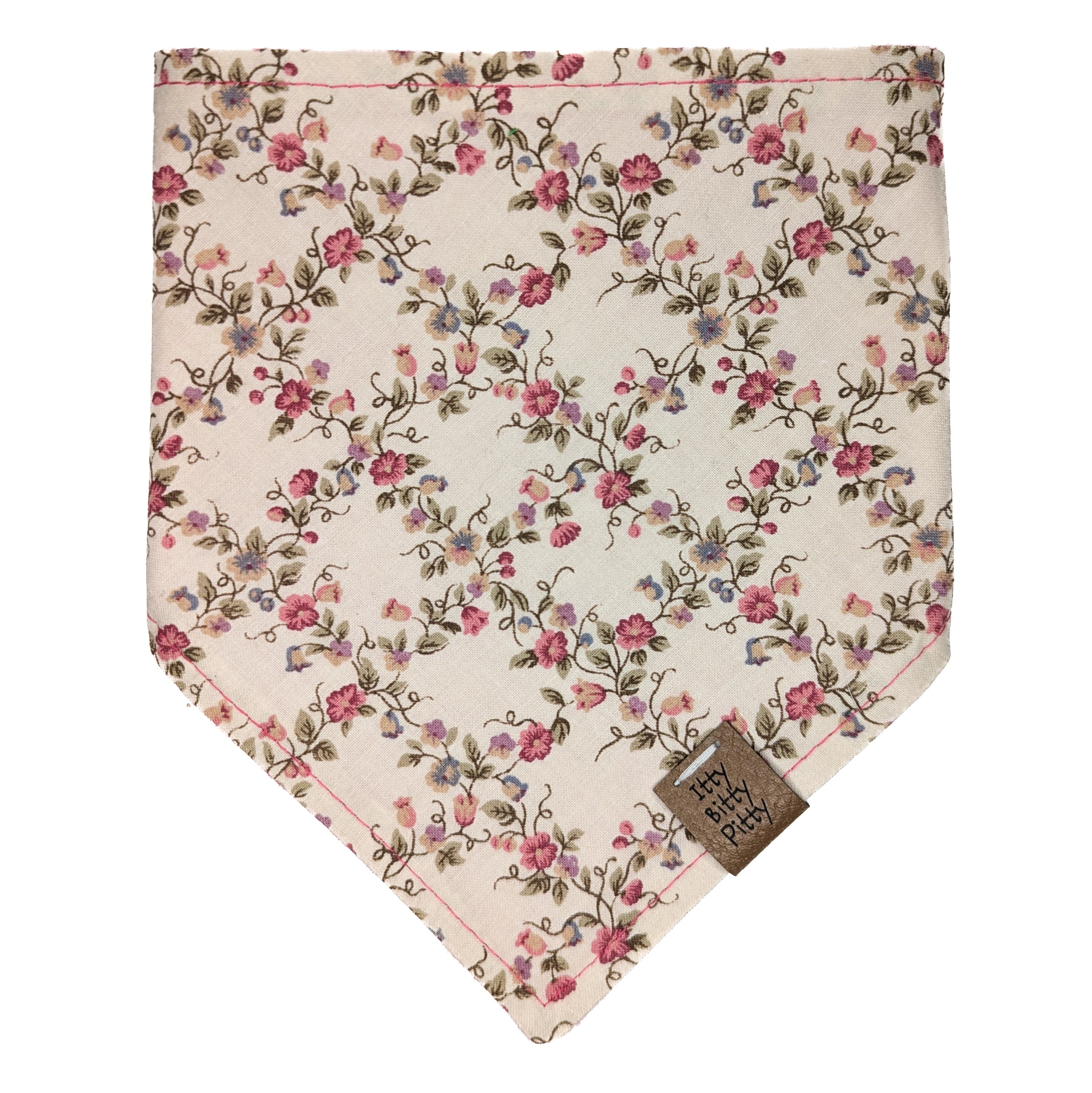 Vintage Pink Floral Pet Bandana
