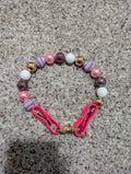 Pink Champagne Beaded Pet Collar