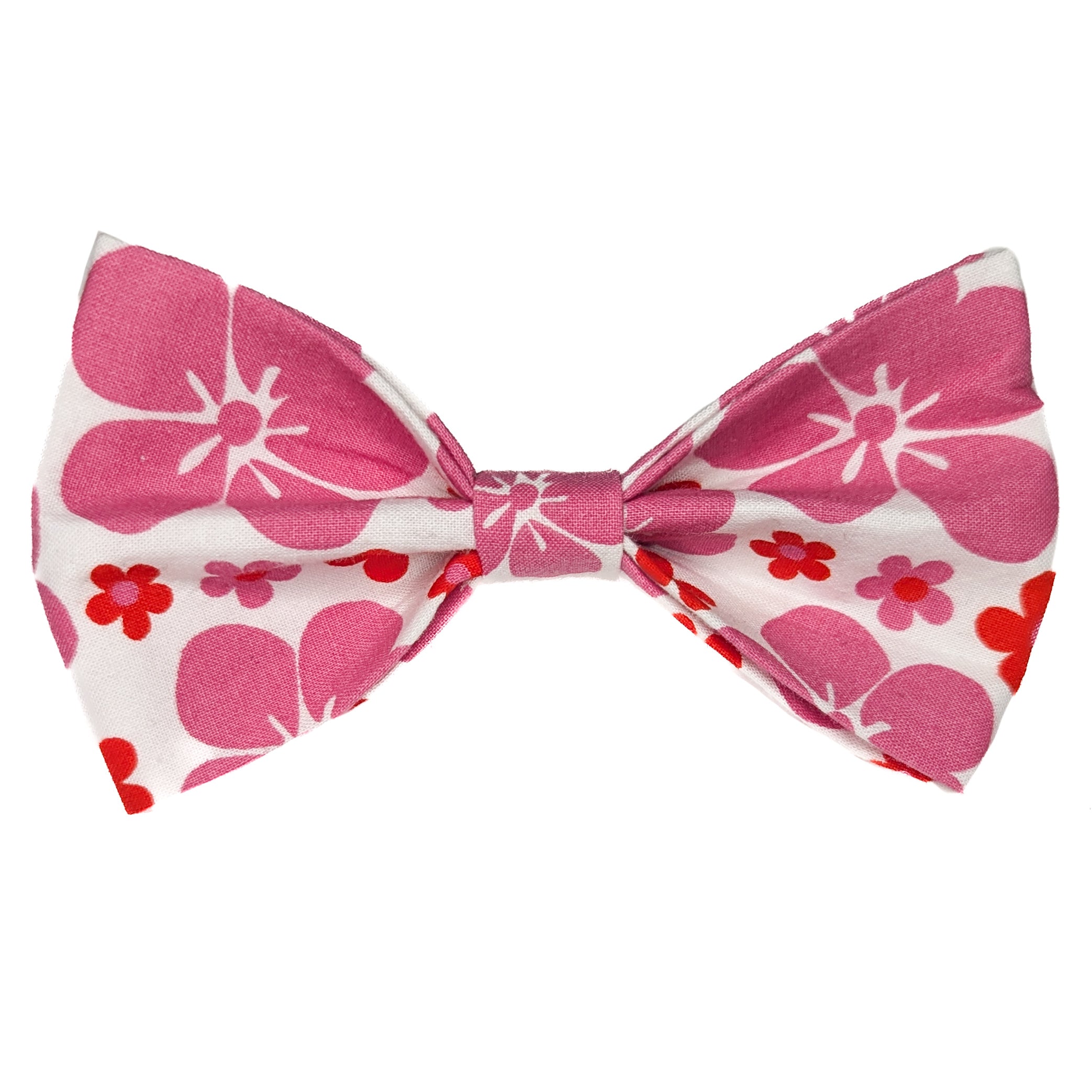 Pink Hibiscus Pet Bow Tie