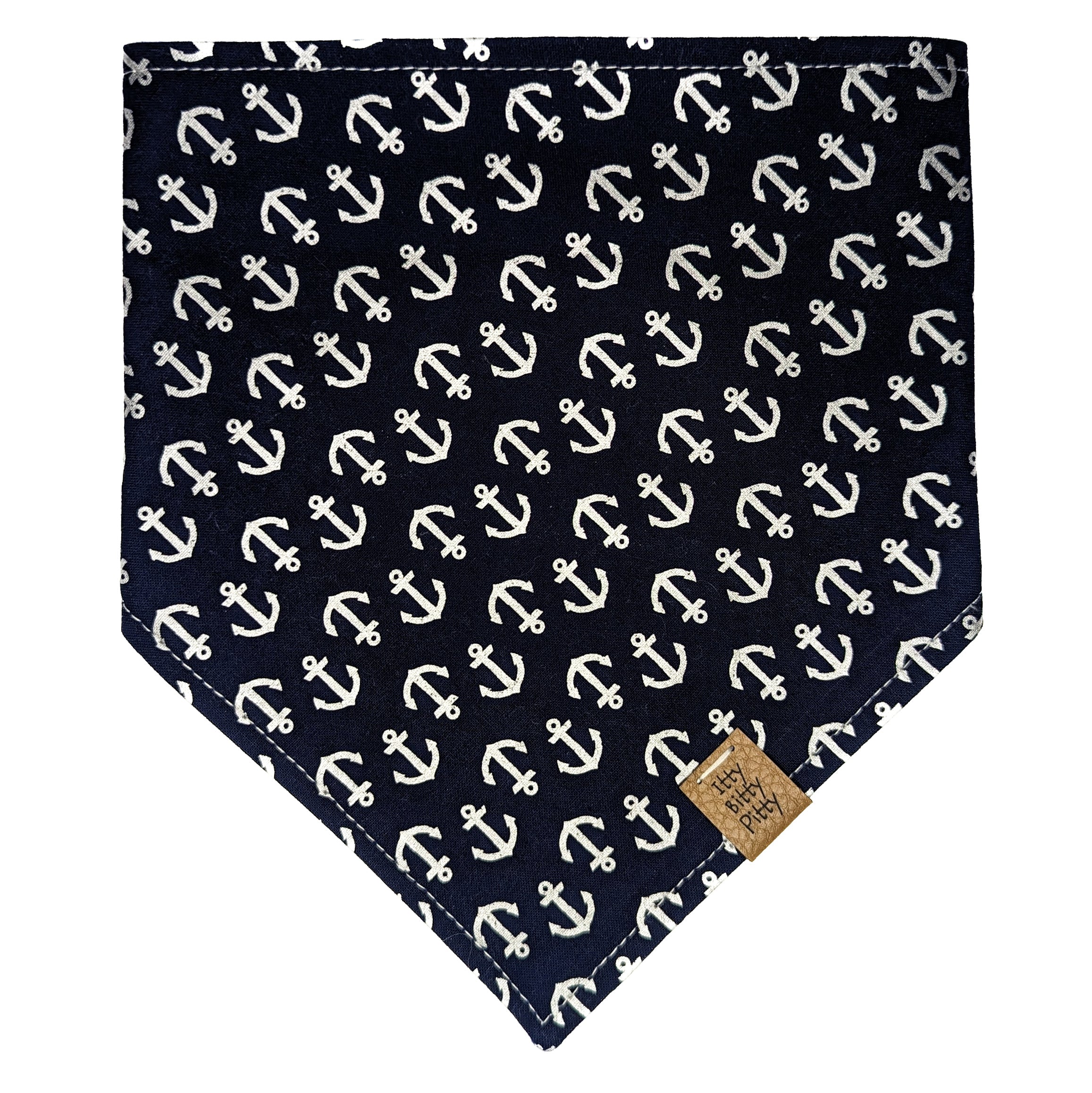 Navy Anchors Pet Bandana